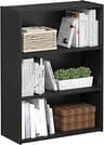 Furinno PASIR Book Shelf, 3-Tier Bookshelf, Storage Shelves Bookcase, 9.7 x 23.7 x 31.5, for Living Room, Bedroom, Ho...