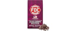 Fire Department Coffee Black Cherry Bourbon Infused Coffee - 12 oz | Whole Bean Coffee - Medium Roast - Non-Alcoholic...