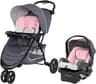 Baby Trend EZ Ride Travel System with EZ-Lift™ Infant Car Seat, Dash Pink