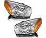 WEELMOTO for 2001-2003 Toyota Rav4 Headlight Assembly Replacement For 01-03 Rav4 Headlamp with Chrome Housing Amber R...
