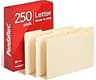 Pendaflex File Folders, Letter Size, 1/3 Cut, Manila, 250 per Box (752250)