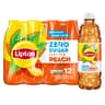 Lipton Zero Sugar Iced Tea, Peach, 16.9 fl oz Bottles, (12 Pack)