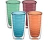Tervis Clear & Colorful Tabletop Made in USA Double Walled Insulated Tumbler Travel Cup Keeps Drinks Cold & Hot, 16oz...