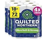 Quilted Northern Ultra Soft & Strong Toilet Paper, 18 Mega Rolls = 72 Regular Rolls, 4X Stronger*, Premium Soft Toile...