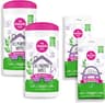 Dapple Baby All Purpose Cleaning Wipes - (2 Pack) 75 Count Canisters + (2 Pack) 30 Count Pouches - Plant-Powered & Hy...