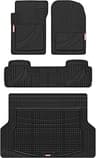 Motor Trend FlexTough Advanced Heavy Duty Black Rubber Car Floor Mats & Cargo Liner for SUV & Car Full Set - Universa...
