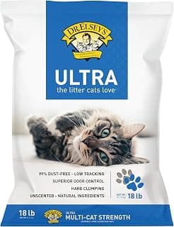 Dr. Elsey's Ultra Unscented Clumping Clay Cat Litter 18 lb Bag