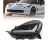 FIONE HID/Xenon Headlight for Chevy Corvette 2014-2019 C7 W/Bulbs Ballast | LH Black Housing Headlamp Assembly GM2502...