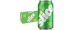 Slice Healthy Soda, Lemon Lime, Prebiotic & Probiotic Soda Pop, 5g Fiber, 35 calories, 12 fl oz 12 Pack