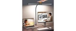 Syrinx LED Desk Lamp for Home Office, 18W 2000LM Dual Head Architect Lamp | Wide-Area Eye-Caring Lighting, Adjustable...