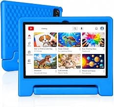 JREN
10.1"
Android
15
Tablet
with
Case,
64GB
Storage,Octa-Core
Blue