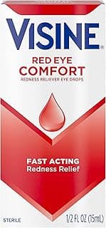 Visine Red Eye Comfort Redness Relief Eye Drops to Help Relieve Red Eyes Due to Minor Eye Irritations Fast, Tetrahydr...