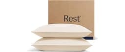 REST® Evercool®+ Cooling Pillowcases for Hot Sleepers, Standard, 2PCS | IONIC+ Silver-Infused Yarn for Hygienic Sleep...
