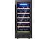 ICEVIVAL 15 Inch Wine Cooler Refrigerator, 28 Bottle Small Wine Fridge with Removable Shelves, Under Counter Refriger...