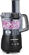 Hamilton Beach Stack & Snap 4-Cup Mini Food Processor & Vegetable Chopper, 250 Watts, for Slicing, Shredding, and Pur...