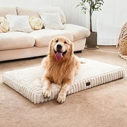 Dog Beds for Large Sized Dog, Orthopedic Pet Bed with Waterproof Lining, Soft Short Plush Surface & Egg Crate Foam, M...