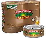 Genova Premium Yellowfin Tuna in Olive Oil, 5 Ounce Cans, 8-Pack – Nutrient Rich, High Protein Canned Tuna Fish - Del...