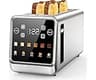 Smart 4-Slice Toaster, 75° Touchscreen with Digital Timer & Even-Heat Tech, Extra-Wide Slots for Bagels & Thick Bread...