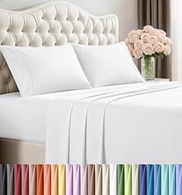 Utopia Bedding Queen Size Sheet Set – 4 Piece Bed Sheets, Soft and Breathable Microfiber, Includes 1 Fitted Sheet, 1 ...