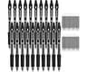 Shuttle Art Black Gel Pens, 48 Pack(20 Pens with 28 Refills) Retractable Medium Point Rollerball Gel Ink Pens Smooth ...