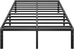 HLIPHA Metal Platform Bed Frame 14 Inch Tall,No Box Spring Needed,Queen Size Bed with Heavy Duty Strong Support Slats...