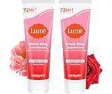Lume Whole Body Deodorant - Cream Tube - 3 oz, 2 pk (Peony Rose) | 72-Hour Odor Control, Aluminum & Baking Soda Free,...