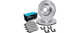 R1 Concepts Front Brake Kit Fits 2017-2020 Hyundai Elantra | Ceramic Pads, Blank eLINE Rotors| Hardware| 11.0" Front