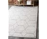 Unique Loom Trellis Frieze Collection Area Rug - Geometric (7' 10" x 10', Ivory/ Gray)