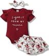 Mioglrie Newborn Infant Baby Girl Clothes Romper Shorts Set Floral Summer Outfits Cute Baby Clothes Girl