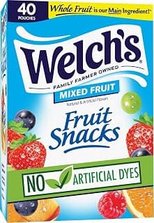 Welch's Fruit Snacks - Mixed Fruit Box - Kids Snacks - 0.8 Oz - 40 Pack | Bulk Box, Made with Whole Fruit, Gluten-Fre...
