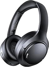Hybrid Active Noise Cancelling Headphones 120H Long Playtime, 6 ENC Mic, Wireless Over-Ear Bluetooth 6.0 Headphones, ...