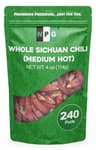 NPG Sichuan Red Chili Peppers 4 Ounces, Medium Hot, Premium Szechuan Dried Red Chilies for Chili Oil, Paste, and Sauc...