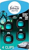 Febreze Car Air Freshener, Odor-Fighting Automotive Vent Clip, Scented Car Accessories, Long Lasting for Strong Odors...