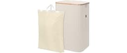 BALEINE 100L Laundry Hamper with Lid, Large Laundry Basket Bin | Large Capacity, Easy-Access Lid, Shape-Retaining Str...