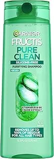Garnier Fructis Pure Clean Purifying Shampoo, Silicone-Free, 12.5 Fl Oz, 1 Count (Packaging May Vary)