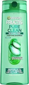 Garnier Fructis Pure Clean Purifying Shampoo, Silicone-Free, 12.5 Fl Oz, 1 Count (Packaging May Vary)