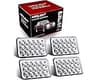 KASLIGHT 4pcs 4x6 LED Headlights, Rectangular 4x6 Headlights LED H4666 Peterbilt LED Headlights 379, H4656 LED Headli...