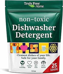 Truly Free Dishwasher Detergent Powder | Natural Dish Detergent, Dishwasher Soap | Plastic Free, Plant-Based, Clean, ...