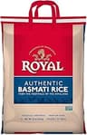 Royal Basmati Rice - Authentic Long Grain White Basmati Rice - 15 lb Bag - Perfect for Biryanis, Pilafs & Curries - C...