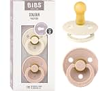 BIBS Pacifiers Colour Collection | Natural Rubber Baby Pacifier | Set of 2 BPA-Free Soothers | Made in Denmark | 6+ M...