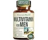 Multivitamin for Men with Methylated Vitamins and Chelated Minerals for Energy, Focus and Immune Health – Premium Dai...