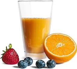 Vikko Drinking Glasses, 9.5 Ounce Water Tumblers, Set of 6 All Purpose Glass Cups, Thick and Durable Tapered Design, ...