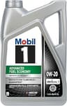 Mobil 1 Advanced Fuel Economy Full Synthetic Motor Oil 0W-20, 5 Quart | Enhanced Fuel Economy | 10,000-Mile Protectio...