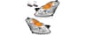Vizotae Headlights W/Bulbs for 2007-2009 Nissan Altima 4Dr Sedan | Halogen Headlights Assembly for 2007-2009 Nissan A...