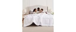 Bedsure Comforter Duvet Insert - Quilted Comforters Oversized King Size, All Season Duvet, GentleSoft Down Alternativ...