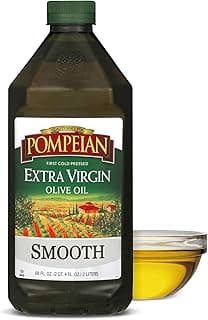 Pompeian Smooth Extra Virgin Olive Oil, Contains Polyphenols, First Cold Pressed, 68 Fl Oz
