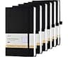 SUIN Lined Journal Notebook, Leather Hardcover Journal for Work, School, Travel, 100 GSM Paper, 160 Pages, 5.5x8.3 In...