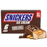 SNICKERS Ice Cream, Chocolate Caramel Peanut Butter Ice Cream Bars Individually Wrapped Dessert, 6 Pack, 2 Oz Bars