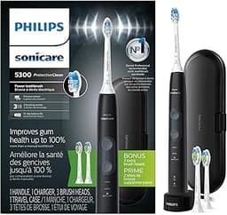 Philips Sonicare ProtectiveClean 5300 Rechargeable Electric Toothbrush, with Pressure Sensor, 3 Cleaning Modes, SmarT...