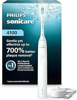 Philips Sonicare 4100 Series Electric Toothbrush - Sonic Toothbrush with Advanced Sonic Technology, Pressure Sensor, ...